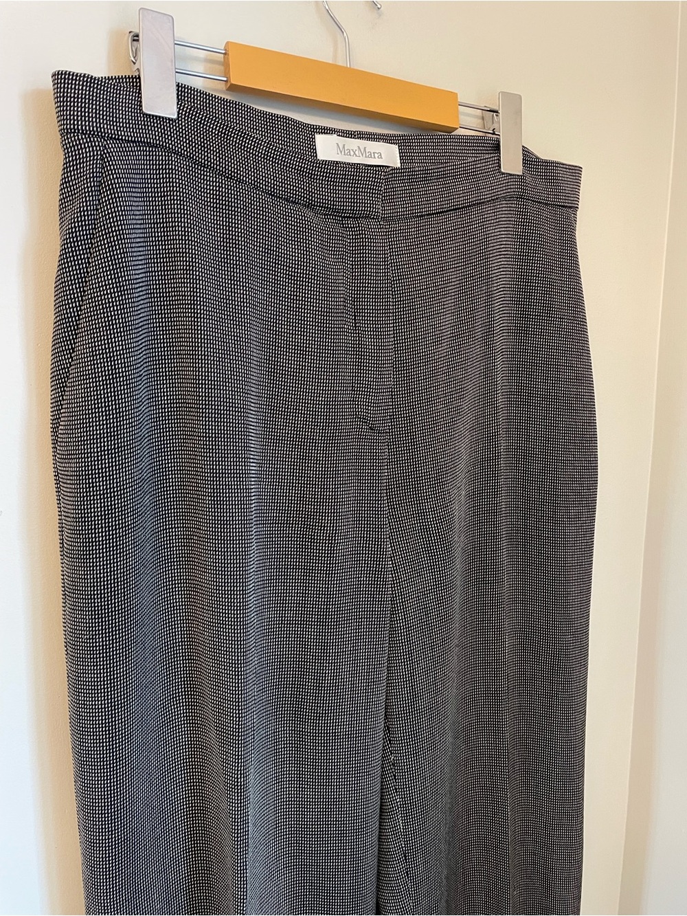 Max Mara Vintage Wool & Silk Blend Trousers Pants size 12 / 44 Luxury Old Money - Picture 3 of 11